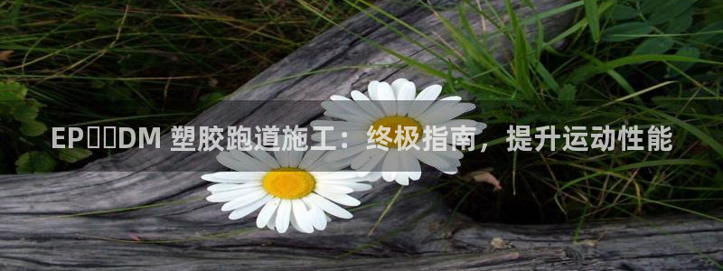尊龙d88官网准认来就送38：EP​​DM 塑胶跑道施工：终极指南，提升运动性能