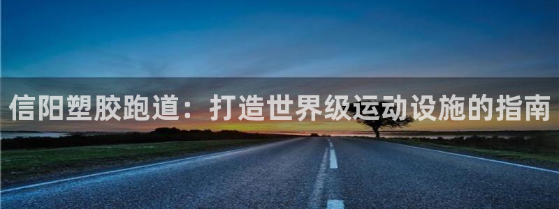 尊龙休闲e站怎么样：信阳塑胶跑道：打造世界级运动设施的指南
