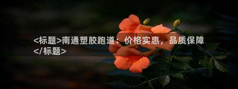 尊龙凯时导航菜单首页：<标题>南通塑胶跑道：价格实惠，品质保障
</标题>