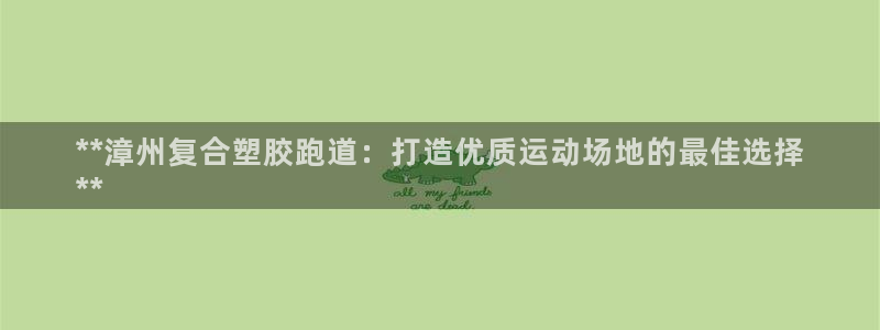 尊龙集团：**漳州复合塑胶跑道：打造优质运动场地的最佳选择
**