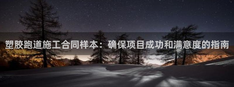 尊龙凯时app官网：塑胶跑道施工合同样本：确保项目成功和满意度的指南