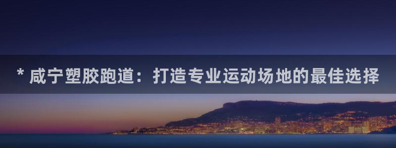 尊龙官网首页：* 咸宁塑胶跑道：打造专业运动场地的最佳选择